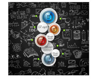 手绘素描创意海报设计矢量素材