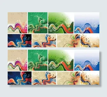 个性涂鸦动感线条背景矢量素材