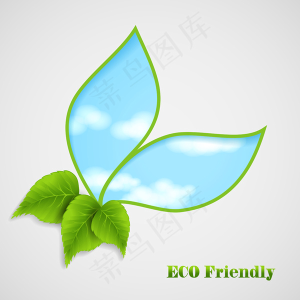 矢量树叶创意设计eps,ai矢量模版下载