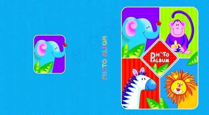 相册封面图片psd模版下载
