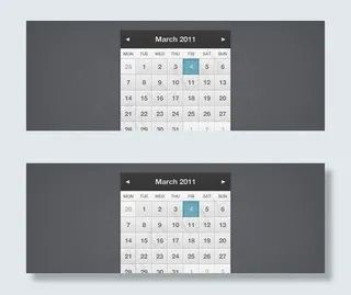 2011年日历界面—psd分层素材