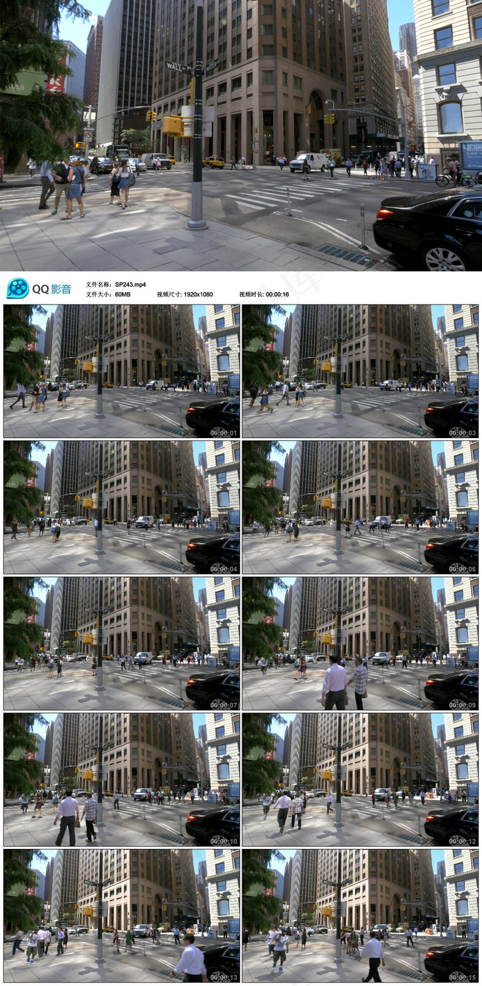 高楼大厦城市生活实拍视频素材