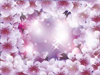 浪漫花朵背景矢量图-2