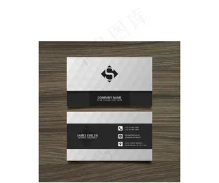 简约黑色个性通用名片模板设计