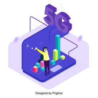 紫色2.5d5g数据人场景,免抠元素