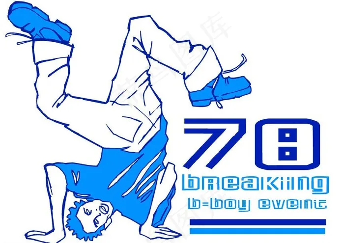 街舞图片ai矢量模版下载