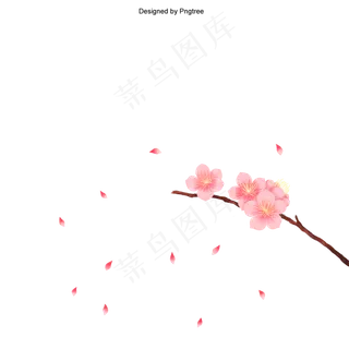 矢量樱花在春天,免抠元素