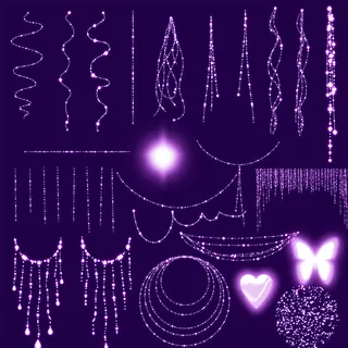 绚丽星光帘效果图片