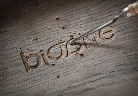 匠心雕刻实木LOGO样机模板右边