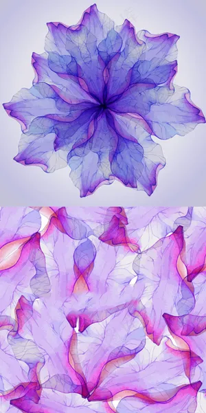 梦幻花瓣矢量背景图 梦幻花瓣矢量背景图