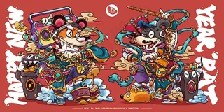 鼠年新年海报