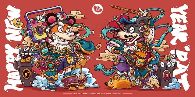 鼠年新年海报 鼠年新年海报
