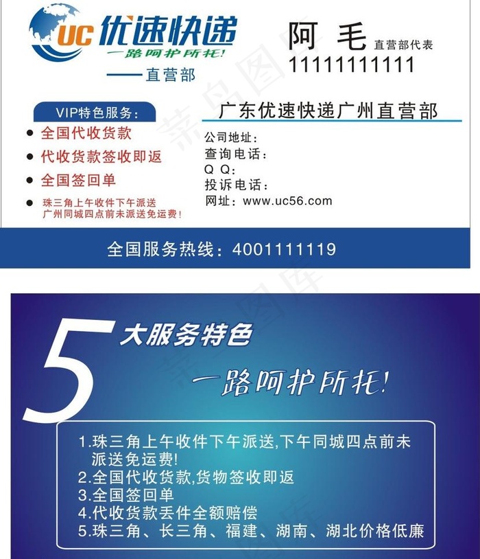 优速快递图片cdr矢量模版下载