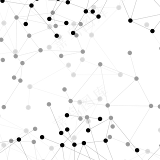 卡通手绘抽象点线科技元素png素材
