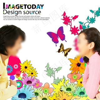 精美蝴蝶背景素材