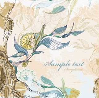 经典工笔画鸟05—矢量素材