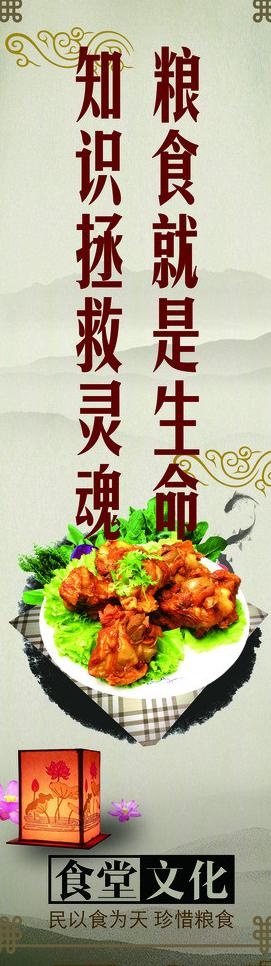 食堂文化图片(1276X3969(DPI:72))psd模版下载