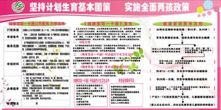 计划生育宣传栏粉色
