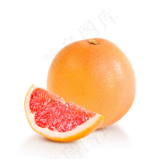新鲜柚子葡萄柚PNG免扣透明素材