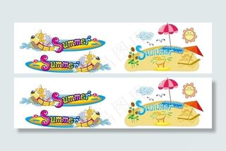 沙滩不干胶图片