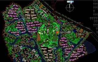 小区规划 某别墅区总平面