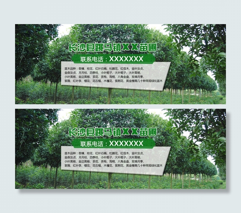 苗木网站bannerpsd模版下载