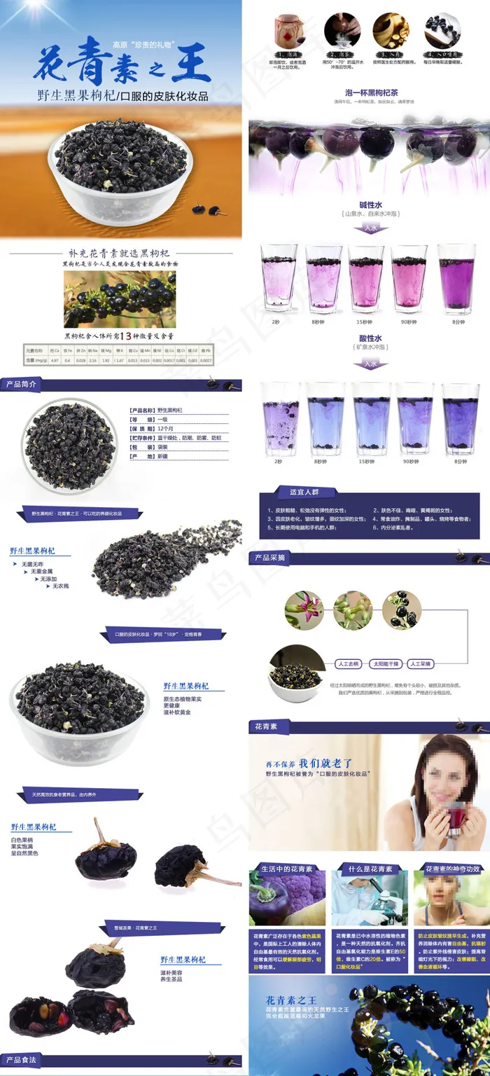 枸杞详情页psd模版下载