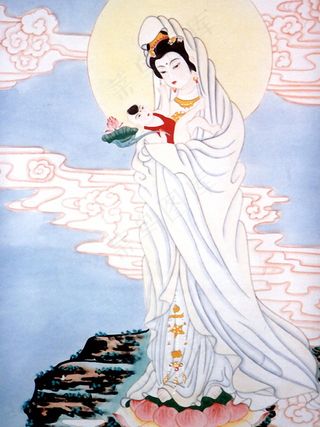 观音佛像 手绘仙佛 佛教文化_01...