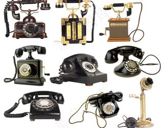 欧式怀旧电话psd源文件图片