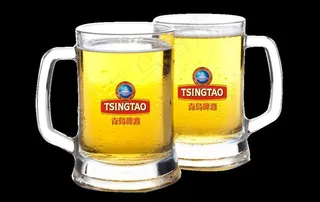 青岛扎啤 勾好的图片