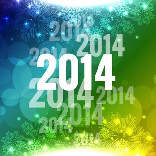 梦幻叠影2014矢量素材 雪花光晕...