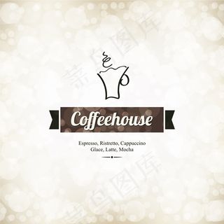 咖啡西餐厅菜谱封面矢量素材