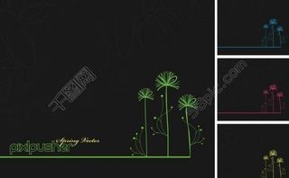 植树画册vi模板创意主题背景图片