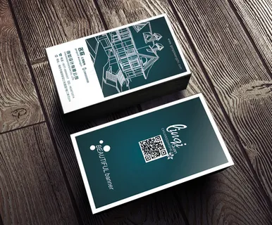 蓝色家装装修装潢名片设计模版