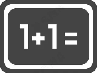 黑板上的符号图标