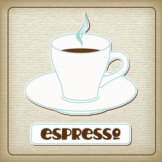 贴纸特效咖啡杯矢量图2