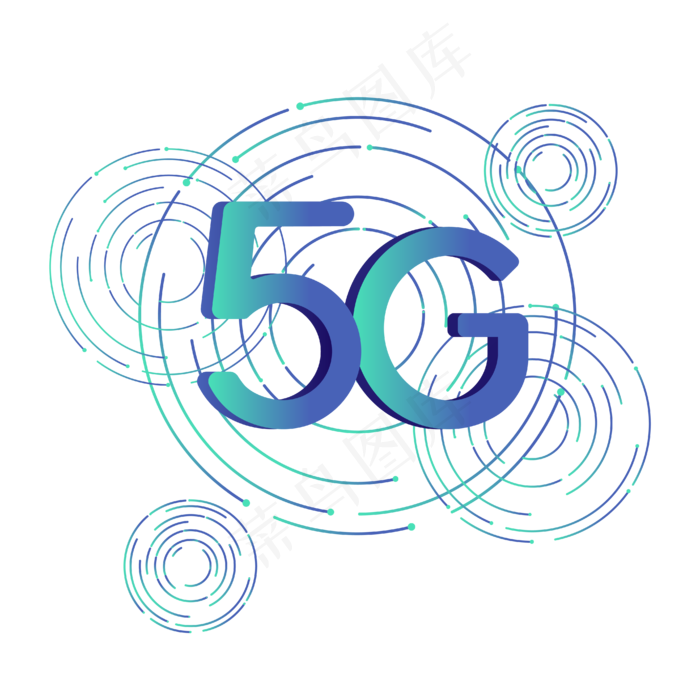 矢量免扣卡通5G网络,免抠元素