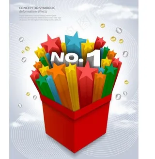 立体五角星图片