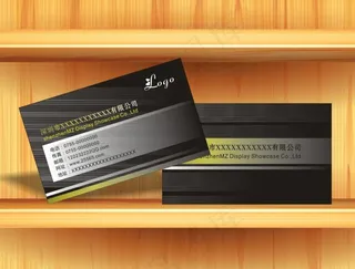 黑色名片模板图片下载