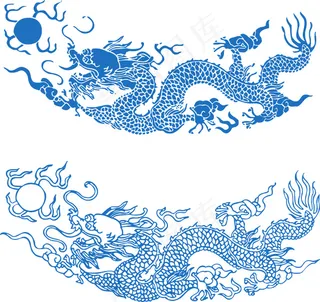 中国传统龙纹图案