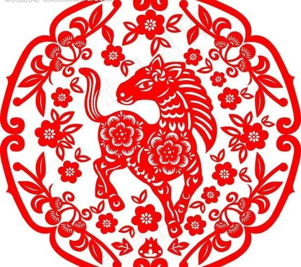 窗花图片eps,ai矢量模版下载