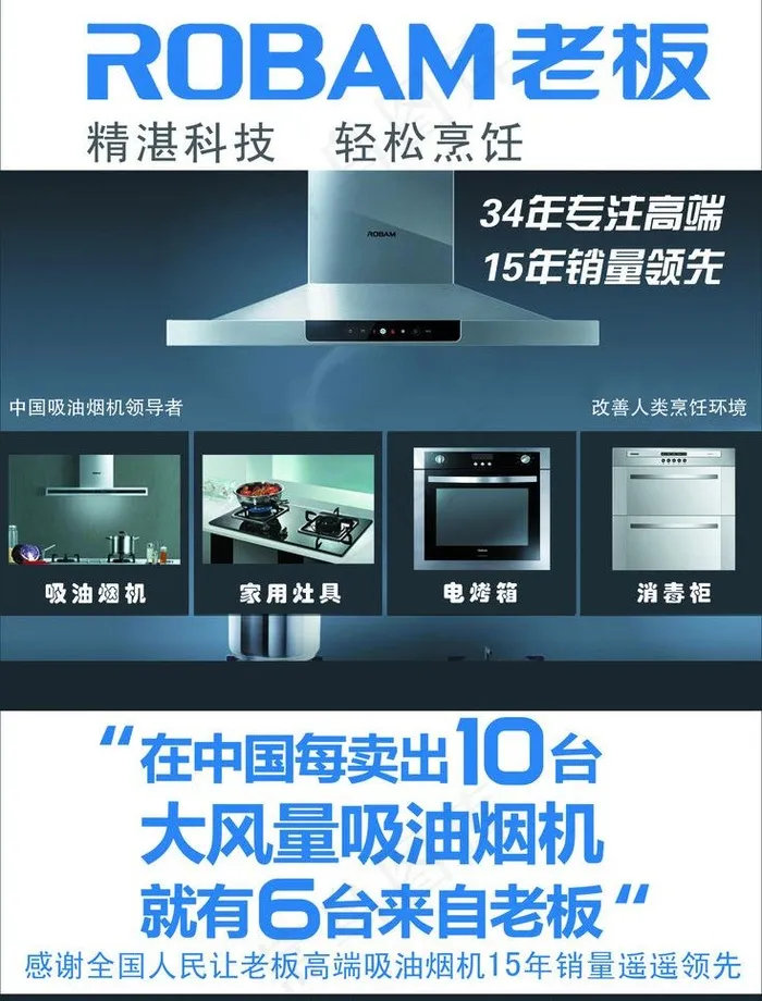 老板厨房电器图片psd模版下载