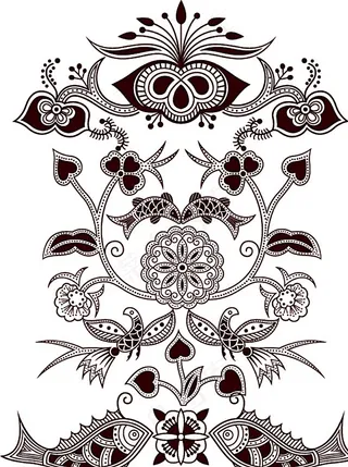 中国传统花纹矢量素材图片