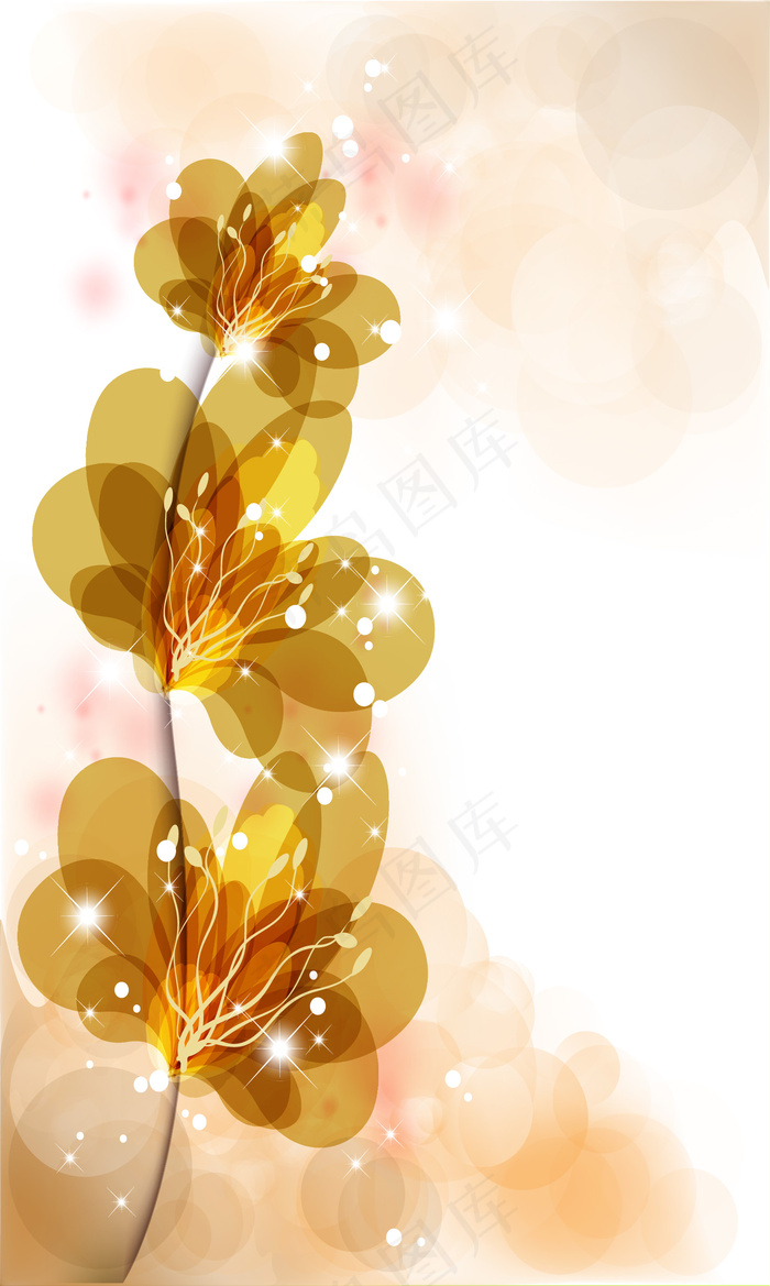 炫彩鲜花02—矢量素材