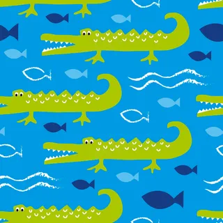 卡通可爱北欧童话梦幻儿童动物无缝平铺背景头像印刷矢量图片素材