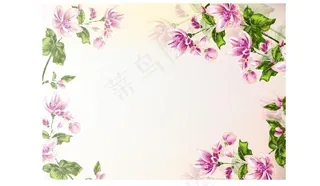 缤纷花卉背景图片