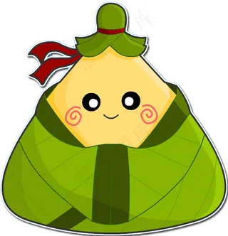 卡通传统汉服粽子