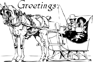 节日问候卡艺术