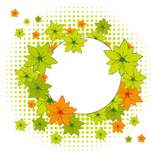 花纹装饰与圆点