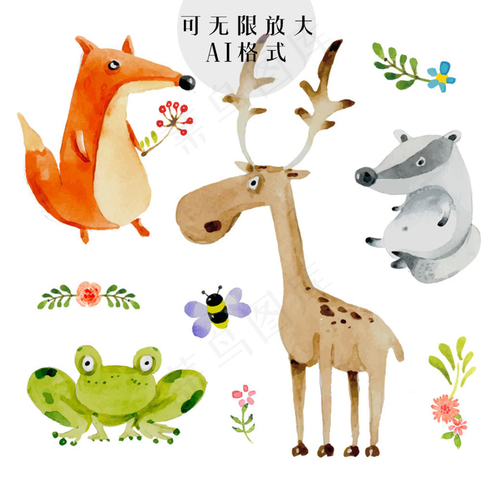 手绘动物